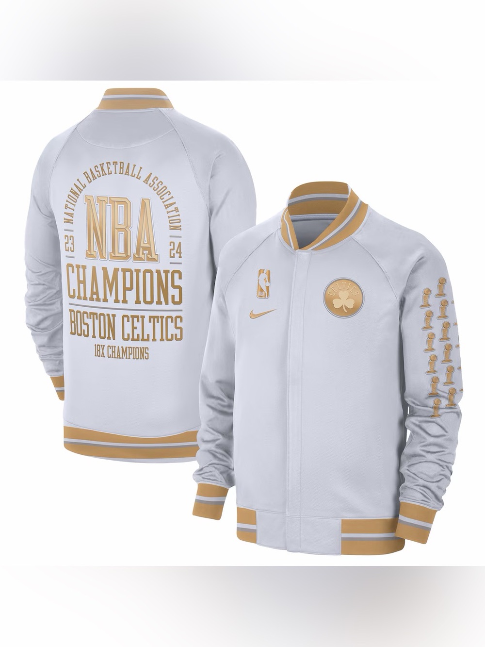 Nike Boston Celtics Banner 18 Ring Ceremony Jacket